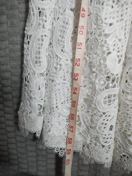 Venus Eyelet Mermaid Sleeveless Maxi Dress-Sz 8 - Picture 11 of 12